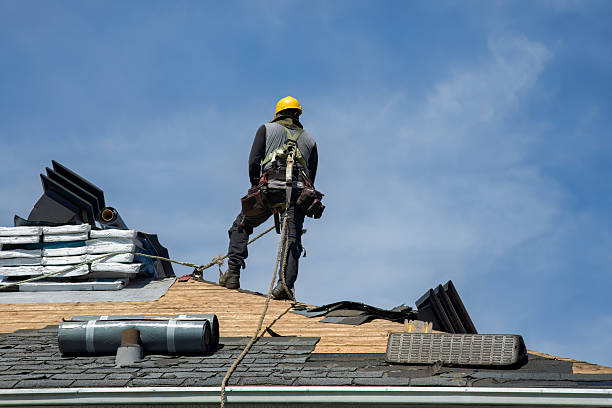 Professional Flat Roof Repair technician working in Quincy, MA